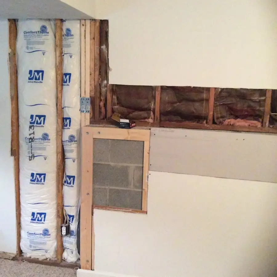 Wall insulation replacement during Contents Cleaning & Restoration in Wauwatosa